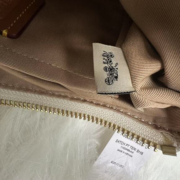 Coach Teri Shoulder & Crossbody Bag With Sketch Print In Chalk Multi CAK17 NWT - Picture 10 of 14